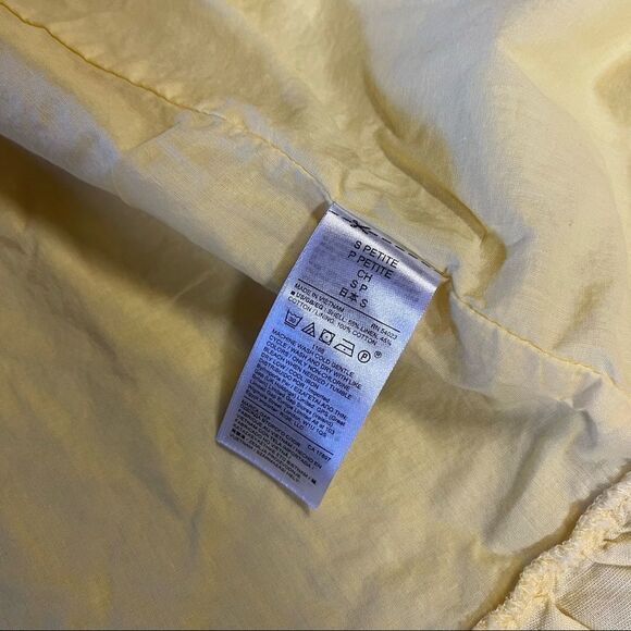 GAP Cami wrap Ruffle linen Dress cream yellow - Picture 9 of 10